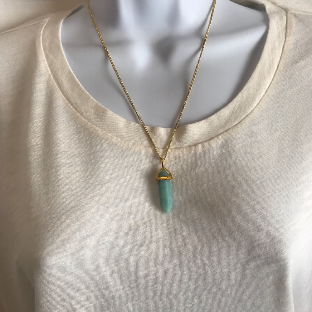 1 LEFT! Handmade Amazonite Hexagon Crystal - Picture 5 of 7